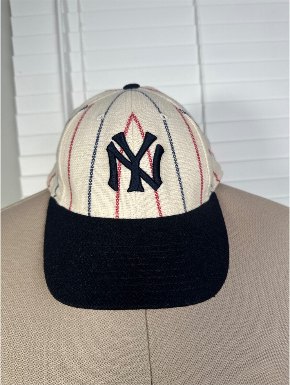 New York Yankees Hat Pinstripes 1916 6 7/8” Hat Wool